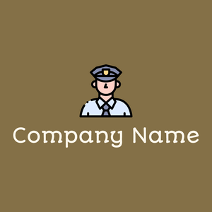 Cop logo on a Shadow background - Sécurité
