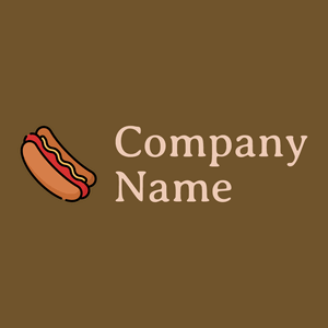 Hot dog logo on a Horses Neck background - Nourriture & Boisson