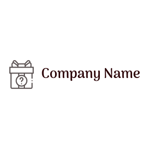 Gift logo on a White background - Abstrait