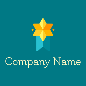 Medal logo on a Teal background - Deportes
