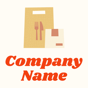 Delivery service logo on a Floral White background - Auto & Voertuig