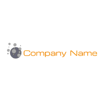 Corporate logo with grey circles - Negócios & Consultoria