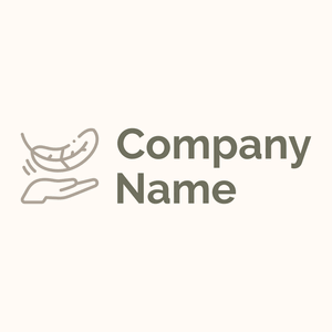 Lightweight logo on a Seashell background - Abstrait