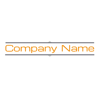 Wordmark business logo between two lines - Negócios & Consultoria