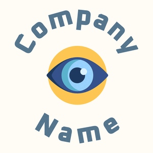 Eye logo on a Floral White background - Médicale & Pharmaceutique