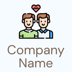 Gay logo on a light Blue background - Citas
