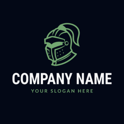 knight helmet minimalist logo - Spelletjes & Recreatie