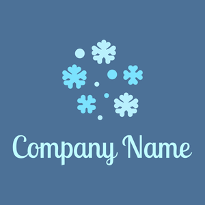 Snowflakes logo on a San Marino background - Abstrait
