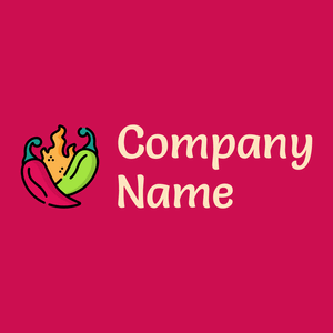 Jalapeno logo on a Ruby background - Comida & Bebida