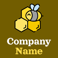 Honeycomb on a Olive background - Animales & Animales de compañía