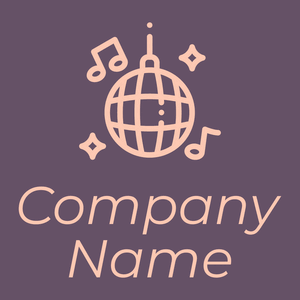 Disco ball logo on a Fedora background - Arte & Entretenimiento