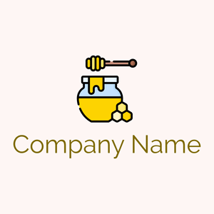 Honey logo on a Snow background - Comida & Bebida