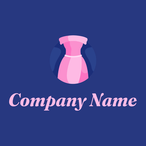 Dress logo on a blue background - Moda & Bellezza