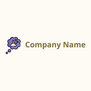 Moody Blue Dream on a Floral White background - Enfant & Garderie