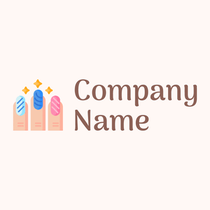 Nails logo on a Seashell background - Construction & Outils
