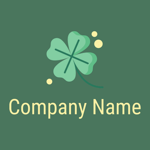 Dots Clover logo on a Como background - Abstracto
