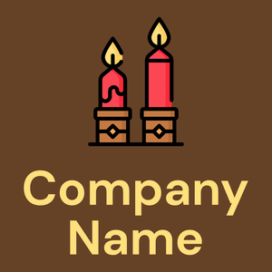 Candle logo on a Cafe Royale background - Domaine de l'architechture