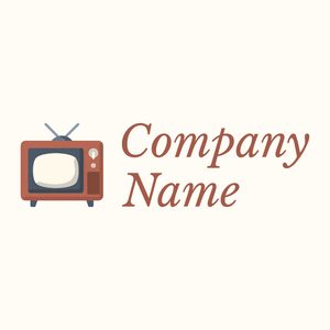 Tv logo on a Floral White background - Abstrakt