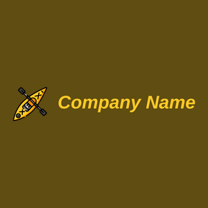 Kayak on a Raw Umber background - Sport