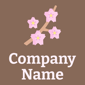 Pig Pink Sakura logo on a Cement background - Bloemist