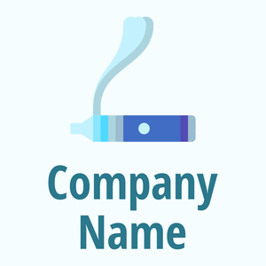 Electronic cigarette logo on a Azure background - Vendas