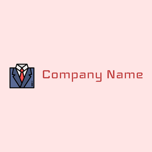 Suit logo on a Misty Rose background - Abstrato
