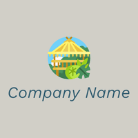 Lodge logo on a Quill Grey background - Landscaping