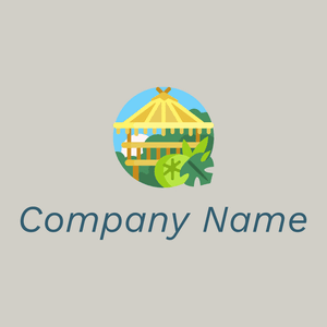 Lodge logo on a Quill Grey background - Environnement & Écologie
