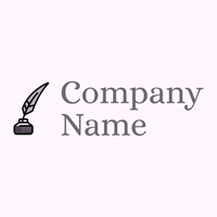 Quill logo on a Lavender Blush background - Domaine des communications