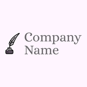 Quill logo on a Lavender Blush background - Domaine des communications