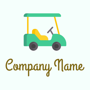Golf cart on a Mint Cream background - Sport