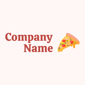 Pizza logo on a Snow background - Comida & Bebida
