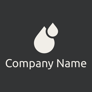 Oil logo on a Cod Grey background - Abstracto