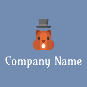 Groundhog logo on a Wild Blue Yonder background - Abstrakt