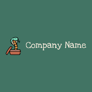 Cobra on a Dark Green Copper background - Animals & Pets