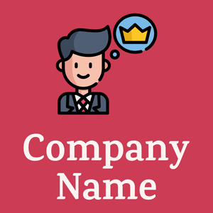 Businessman on a Old Rose background - Enfant & Garderie