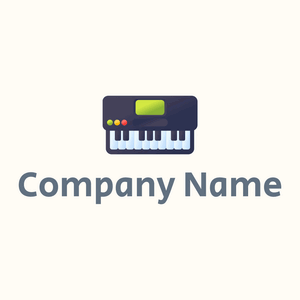 Piano on a Floral White background - Ordinateur