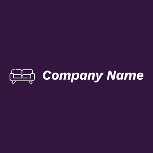 Couch logo on a Blackcurrant background - Muebles de casa