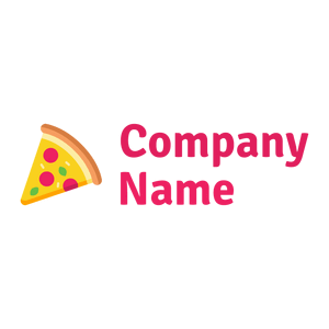 Slice Of Pizza logo on a White background - Food & Drink