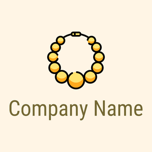 Necklace logo on a Floral White background - Fashion & Beauty
