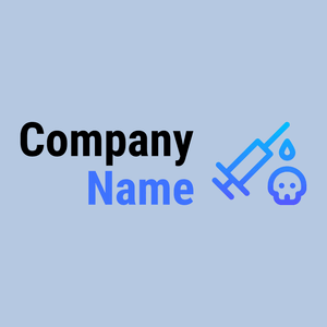 Drugs logo on a Light Steel Blue background - Hospital & Farmácia
