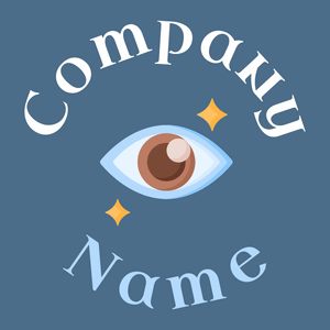 Eye care logo on a Wedgewood background - Medical & Farmacia