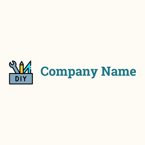 DIY logo on a Floral White background - Construcción & Herramientas