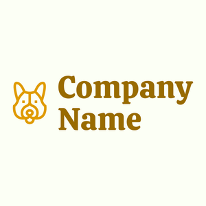Corgi logo on a Ivory background - Animali & Cuccioli