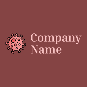 Coronavirus logo on a Solid Pink background - Medizin & Pharmazeutik