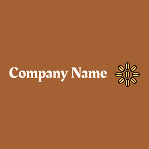 Wheat grain logo on a Mai Tai background - Agricoltura