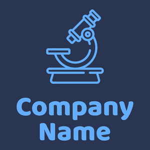 Microscope logo on a Madison background - Medical & Farmacia