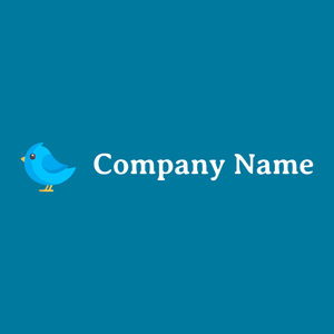 Deep Sky Blue Bird on a Cerulean background - Animali & Cuccioli