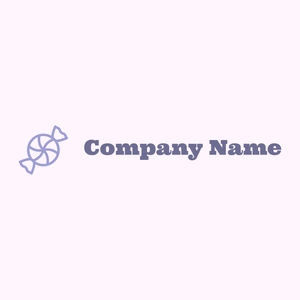 Candy logo on a pink background - Abstrait