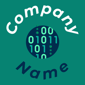 Binary code on a Pine Green background - Computadora